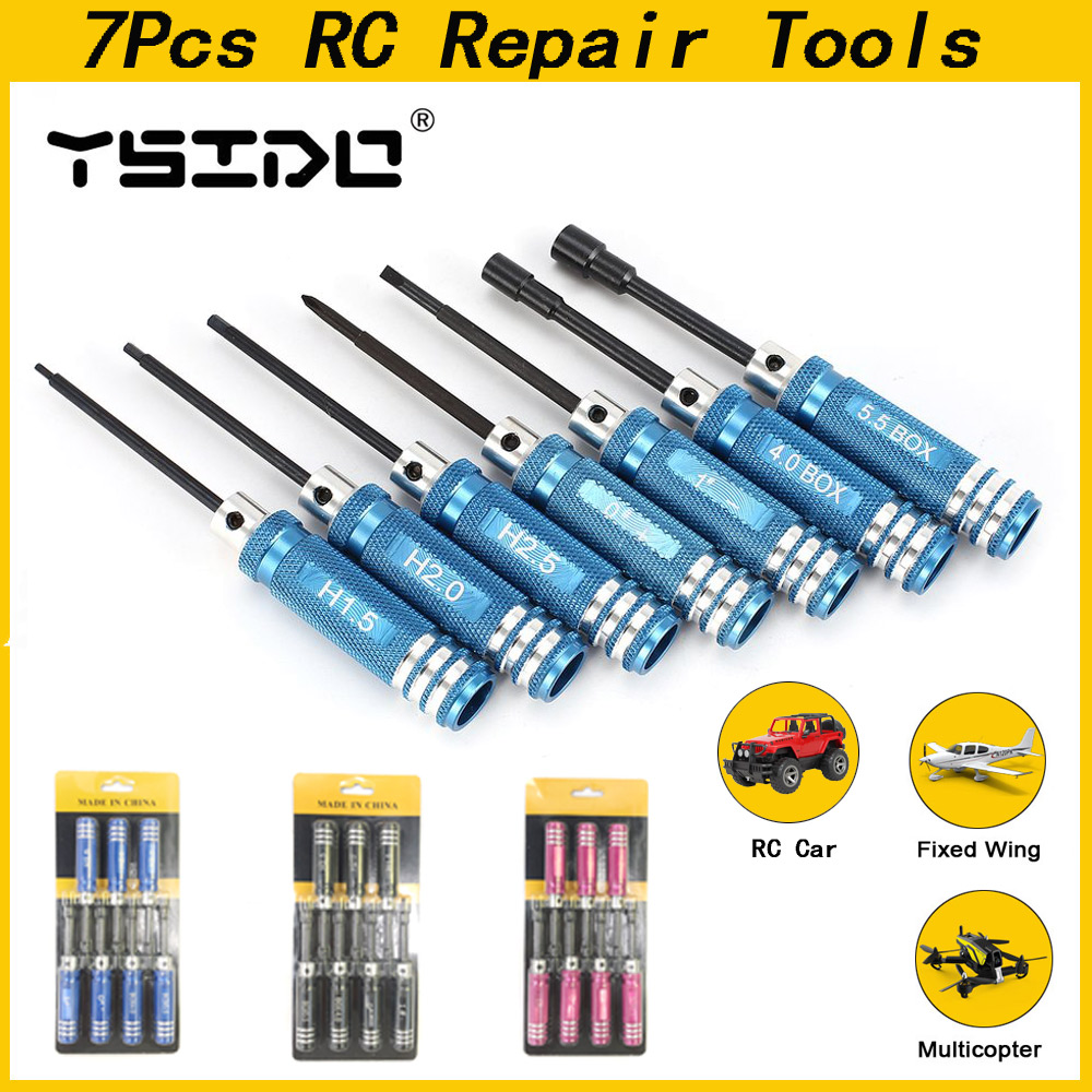 YSIDO 7 Uds 1,5 2,0 2,5mm herr - Rc Helicopter Tool Kit reseña y precio